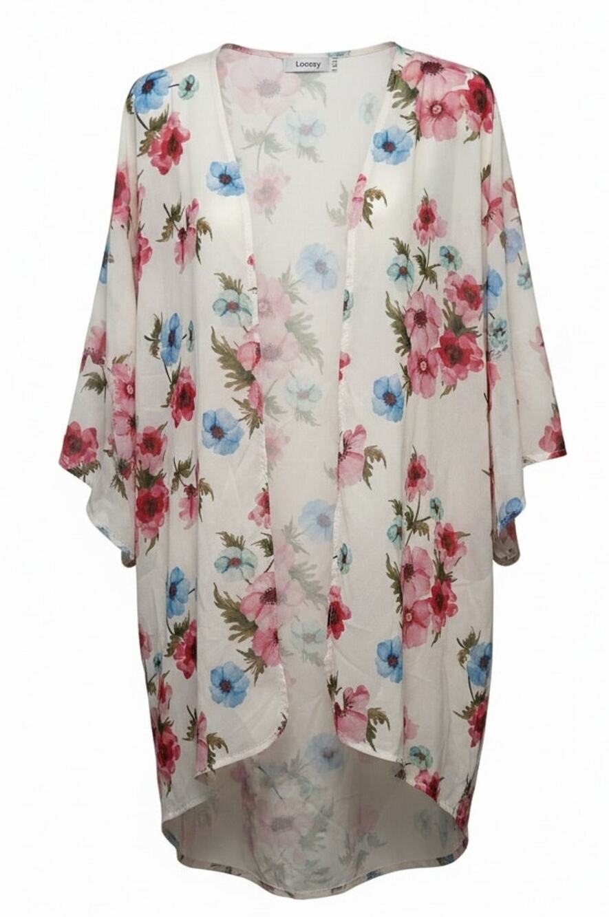 Floral Lingerie Loungewear Robe Romantic New Sz XL Fairycore Whimsy Luxe Boho